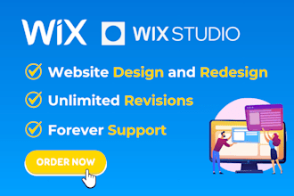 create a professional wix website with unlimited revisions