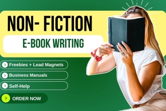 be your non fiction ghostwriter and ebook writer