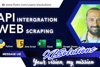 automate data scraping and web scraping with python and apis