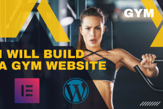 build a premium gym wordpress website