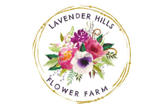 create floral feminine spa flower fashion logo for you