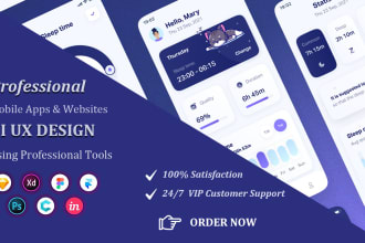 create ui ux for mobile app using figma and xd