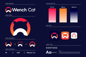 do trendy minimalist logo and corporate branding identity