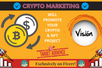 promote crypto, nft, digital art, token and blockchain projects