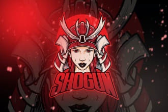 design cool mascot logo, cartoon character, face avatar for gaming