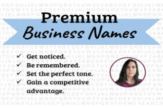 name your business, book, product, brand, website, or event