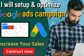 setup and optimize your google ads adwords PPC campaigns