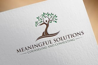 do natural health wellness nutrition yoga spa farming logo