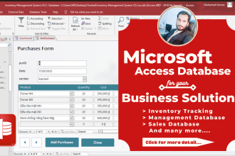 design a microsoft access database for your business