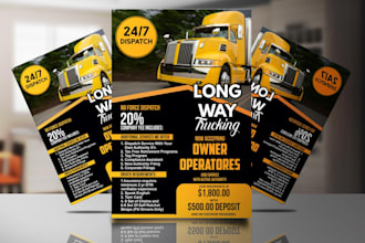 design car wash car rental and detailing flyer design