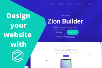 design redesign replicate website using zion builder
