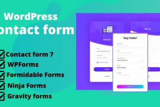 create or fix your wordpress form, contact form