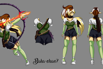 do a character sheet in my style