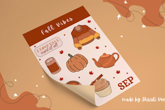 design sticker sheet for you