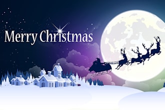 design a Christmas or New Year Greeting Card