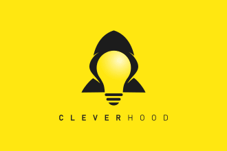 do creative modern minimalist negative space logo design with brand style guides
