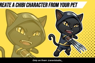 create a chibi character from your pet