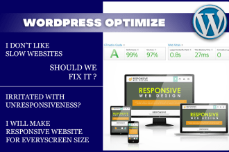 responsive website design, mobile friendly website, speed website