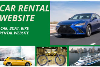 build car rental website, taxi booking website