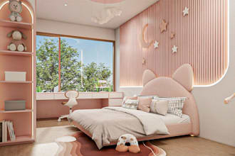 interior design with rendering