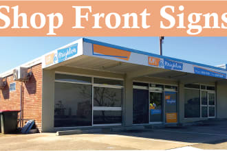 do shop front design, signage, window graphics, vinyl sticker, store front