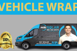 do amazing van wrap, car wrap , vehicle wrap
