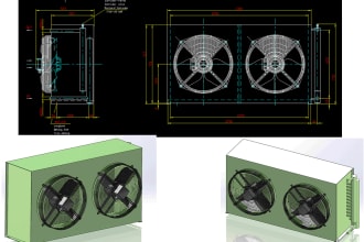 design 3d model from your 2d drawings with solidworks