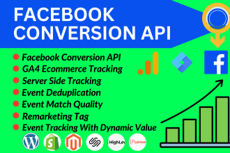 setup facebook pixel conversion API, server side tracking