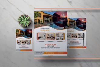 provide real estate, broker, mortgage,house flyer in 6 hours