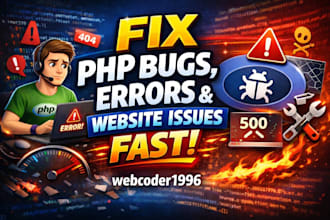 fix PHP bugs, errors, and website issues fast