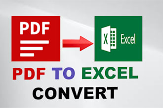 convert PDF to excel in 1 hour