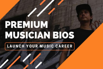 write a professional musician bio that gets you gigs