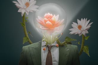 do digital surreal art  photoshop