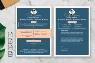 write a professional CV, CV maker and resume with modern design