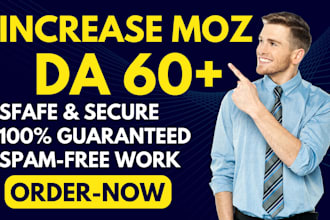 increase moz da domain authority 60 plus of your site