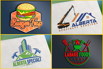 design restaurant,  food and construction logo