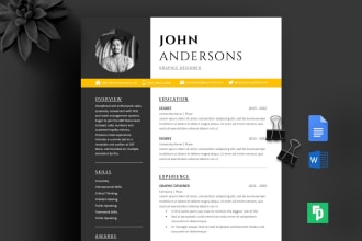 format reformat edit your resume CV in word google doc