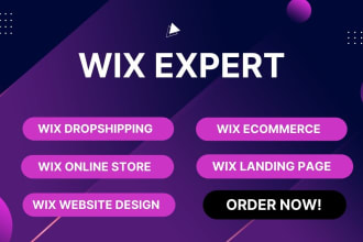 design wix online store wix ecommerce wix website and wix landing page design