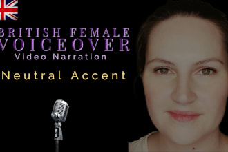 record a british female voice over