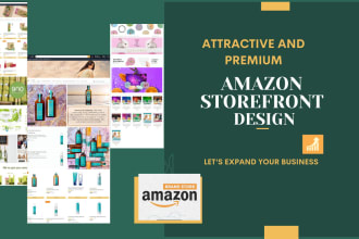 design amazon storefront ,professional brand store