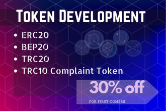 develop an erc20 compliant token for you