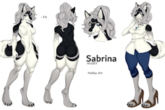 draw furry reference sheet nsfw or sfw