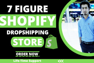 build shopify dropshipping store and shopify store