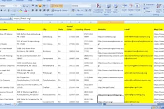 provide 70k  charities email database of USA