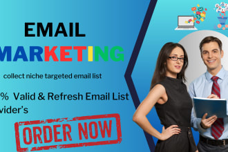 provide a niche targeted email list clean and verified