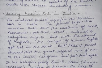 handwrite any document, study notes and letters