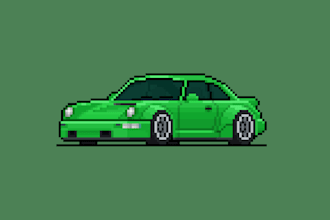 draw pixel art cars you want