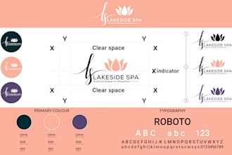 do minimalist feminine elegant logo and branding design
