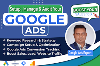 be your expert google adwords and PPC ads campaign manager