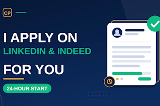 apply to linkedin and indeed jobs for you in 24 hours